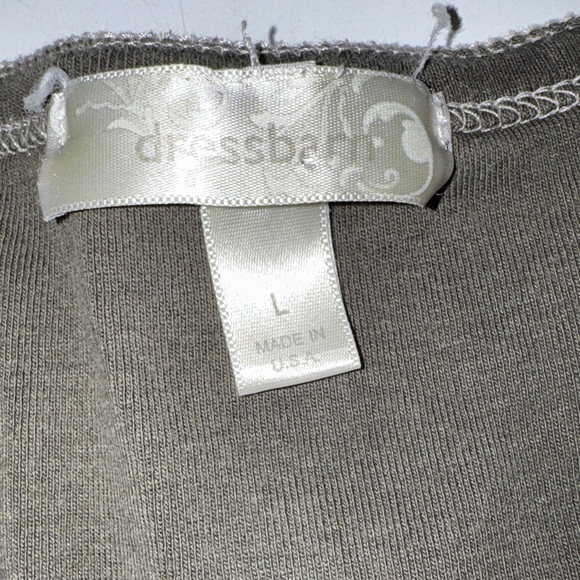 Women’s Olive Green Henley Style Y2K Dress Barn Baby Tee size Large - Picture 2 of 4